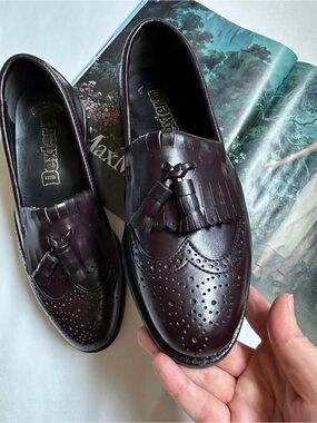 Dexter Men’s Tassel Kiltie Loafers in Burgundy